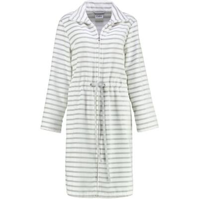 Cawö Cawo Dames Korte badjas met tunnelkoord en rits 6597-76