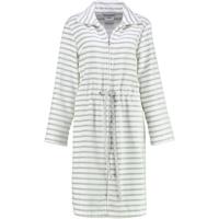 Cawö Cawo Dames Korte badjas met tunnelkoord en rits 6597-76 - thumbnail