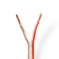 Speaker-Kabel | 2x 4,00 mm2 | 100 m | Folieverpakking | Transparant - thumbnail