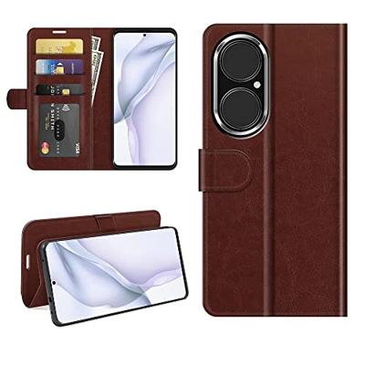 Casecentive Magnetische Leren Wallet case Huawei P50 bruin