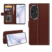 Casecentive Magnetische Leren Wallet case Huawei P50 bruin - thumbnail
