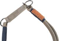 TRIXIE BE NORDIC HALSBAND HOND HALF-SLIP LEER GRIJS 45X0,8 CM - thumbnail