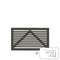 Ombergrijs Houten Tuinpoort Tokyo 150 x 90 CM - thumbnail