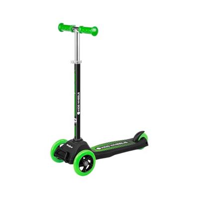Rebel ZAB0121G - Driewielige kids step Kids Wheels - Vanaf 3 jaar - Zwart/groen - thumbnail