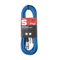 Stagg SMC6CBL XLR Blauw - thumbnail