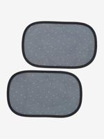 Set van 2 zonneschermen zwart met print - thumbnail