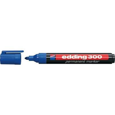 Permanente markeerstift Edding 300 Blauw (10 Stuks) Permanente markeerstift Edding 300 Blauw (10 Stuks)