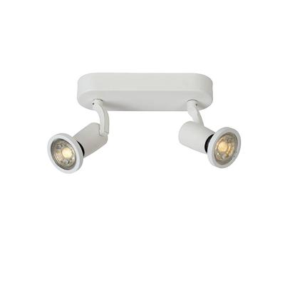 Lucide JASTER-LED - Plafondspot - LED - GU10 - 2x5W 2700K - Wit