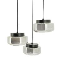 By-Boo Verstelbare Hanglamp 'Pivot' Glas, 3-lamps - thumbnail