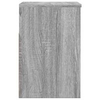 Schoenenbank 60x30x45 cm bewerkt hout grijs sonoma eikenkleurig - thumbnail
