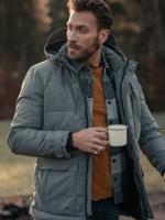 Petrol Industries Heren Padded jas Steel Grijs - XS - thumbnail