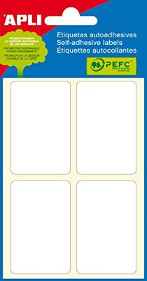 Apli witte etiketten ft 34 x 53 mm (b x h), 24 stuks, 4 per blad (2683)