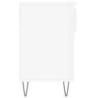 Schoenenkast 102x36x60 cm bewerkt hout hoogglans wit - thumbnail