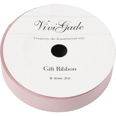 Creativ Company Cadeaulint mat lichtrood, 25m