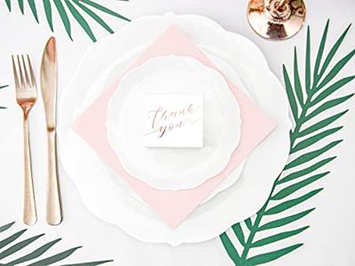 Bedankt Doosjes &apos;Thank You&apos; roségoud (10st)