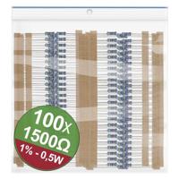 Quadrios 22P093 22P093 Metaalfilmweerstand assortiment 1.5 kΩ Axiaal bedraad 0.5 W 1 % 1 set(s) - thumbnail