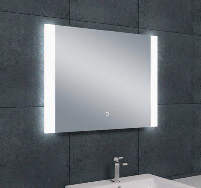 Badkamerspiegel Sunny | 80x60 cm | Rechthoekig | Directe en indirecte LED verlichting | Touch button | Met verwarming Badkamerspiegel Sunny | 80x60 cm | Rechthoekig | Directe en indirecte LED verlichting | Touch button | Met verwarming