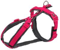 Hondentuigje Trixie Trekking New Premium Grafiet Fuchsia M/L - thumbnail