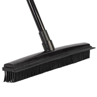 Talen Tools Rubber Bezem met Steel - Kunststof - Zwart