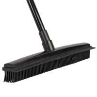 Talen Tools Rubber Bezem met Steel - Kunststof - Zwart - thumbnail