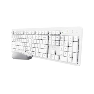 Trust ODY II WL KEYBOARD & MOUSE Set met toetsenbord en muis Draadloos, USB QWERTZ, Duits Wit