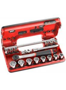 Facom Doppenset 3/8" 6-Kant Mm J.161B 18 Dlg - J.161DBOX1 - J.161DBOX1