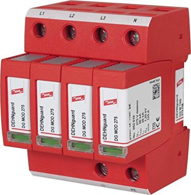 DEHN 952405 DG M TNS 275 FM Overspanningsveilige afleider Overspanningsbeveiliging voor: Verdeelkast 40 kA 1 stuk(s) DEHN 952405 DG M TNS 275 FM Overspanningsveilige afleider Overspanningsbeveiliging voor: Verdeelkast 40 kA 1 stuk(s)