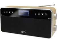 Dual IR 6S Tafelradio met internetradio DAB+, FM AUX, Internetradio Spotify Hout, Zwart - thumbnail