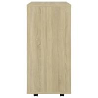 Rolkast 60x35x75 cm bewerkt hout sonoma eikenkleurig - thumbnail