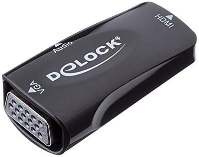Delock 66560 Adapter HDMI-A female naar VGA female 1080p met audio