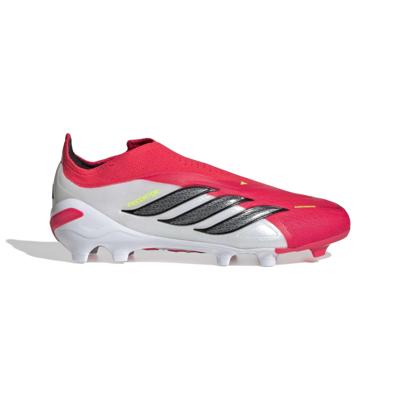 adidas Predator Elite Veterloze Gras Voetbalschoenen (FG) Kids Rood Wit Zwart