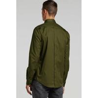 Purewhite slim fit overhemd 10201 donkergroen - thumbnail