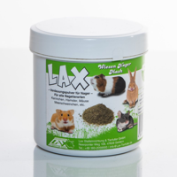 LAX weideproducten knaagdieren mash 100 g I voedingssupplement voor knaagdieren I opbouwpap voor de darmgezondheid I eetlustopwekkers I met verschillende kruiden en ruwe vezels I pap voor het - thumbnail