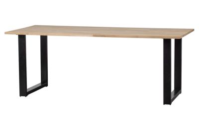 WOOOD Eettafel 'Tablo' met U-poot, 220 x 90cm