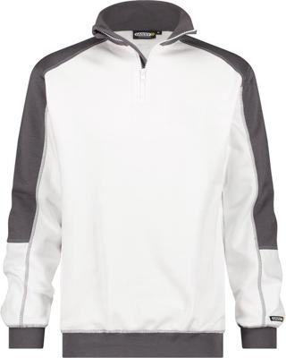 DASSY sweater basiel wit/grijs xl