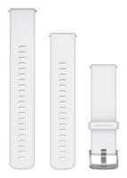 Garmin Quick Release Bens (22mm), geschikt voor geselecteerde Forerunner-,Venu- en vívoactive smartwatch series, Originele accessoire, Silicone, Whitestone with Silver Hardware - thumbnail