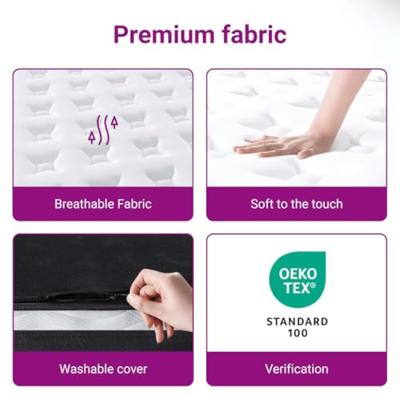 Pocketveringmatras middelhard 90x200 cm superkingsize