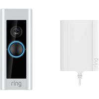 Ring Video Doorbell Pro + Plug-In Adapter Nikkel - thumbnail