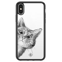 iPhone X/XS glazen hardcase - Peekaboo - thumbnail