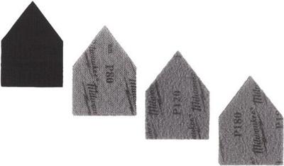 Milwaukee Accessoires mesh schuurvellen set | voor m12 fdss | 67 x 92 mm | k80/k120/k180 | 12 stuks - 48805405