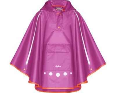 Playshoes regenponcho met tas Paars-L