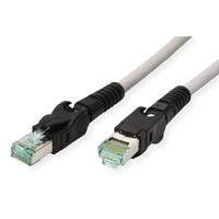 EasyLan VarioBoot patchkabel Cat.6A, S/FTP, grijs, 1 m - thumbnail