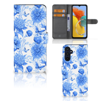 Hoesje voor Samsung Galaxy M14 Flowers Blue - thumbnail