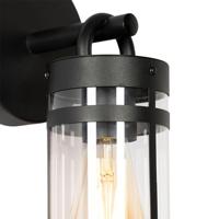 QAZQA Buiten wandlamp zwart IP44 met schemersensor - Ruben - thumbnail