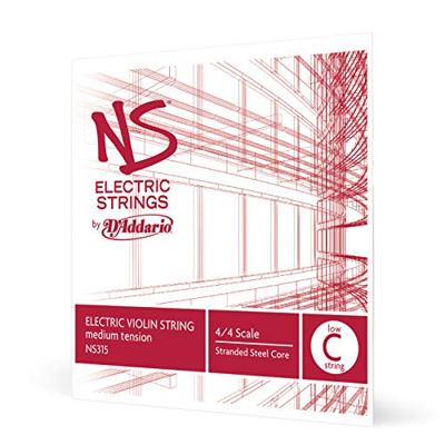 D&apos;Addario NS315 NS Electric Violin Single Low C String 4/4 medium tension