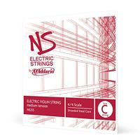 D&apos;Addario NS315 NS Electric Violin Single Low C String 4/4 medium tension - thumbnail
