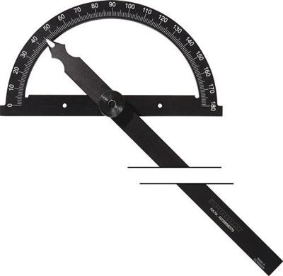 Promat/Tecwerk Hoekmeter | gradenboog-d. 200 mm | beenlengte 300 mm - 4000858570