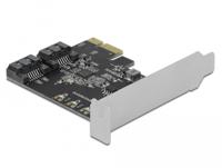 DeLOCK 2 port SATA PCI Express Card adapter - thumbnail