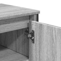 Wastafelkast 91x35x60 cm bewerkt hout grijs sonoma eikenkleurig - thumbnail