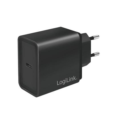 LogiLink Ladegerät USB-oplader 18 W 1x USB-C USB PD Zwart Binnen